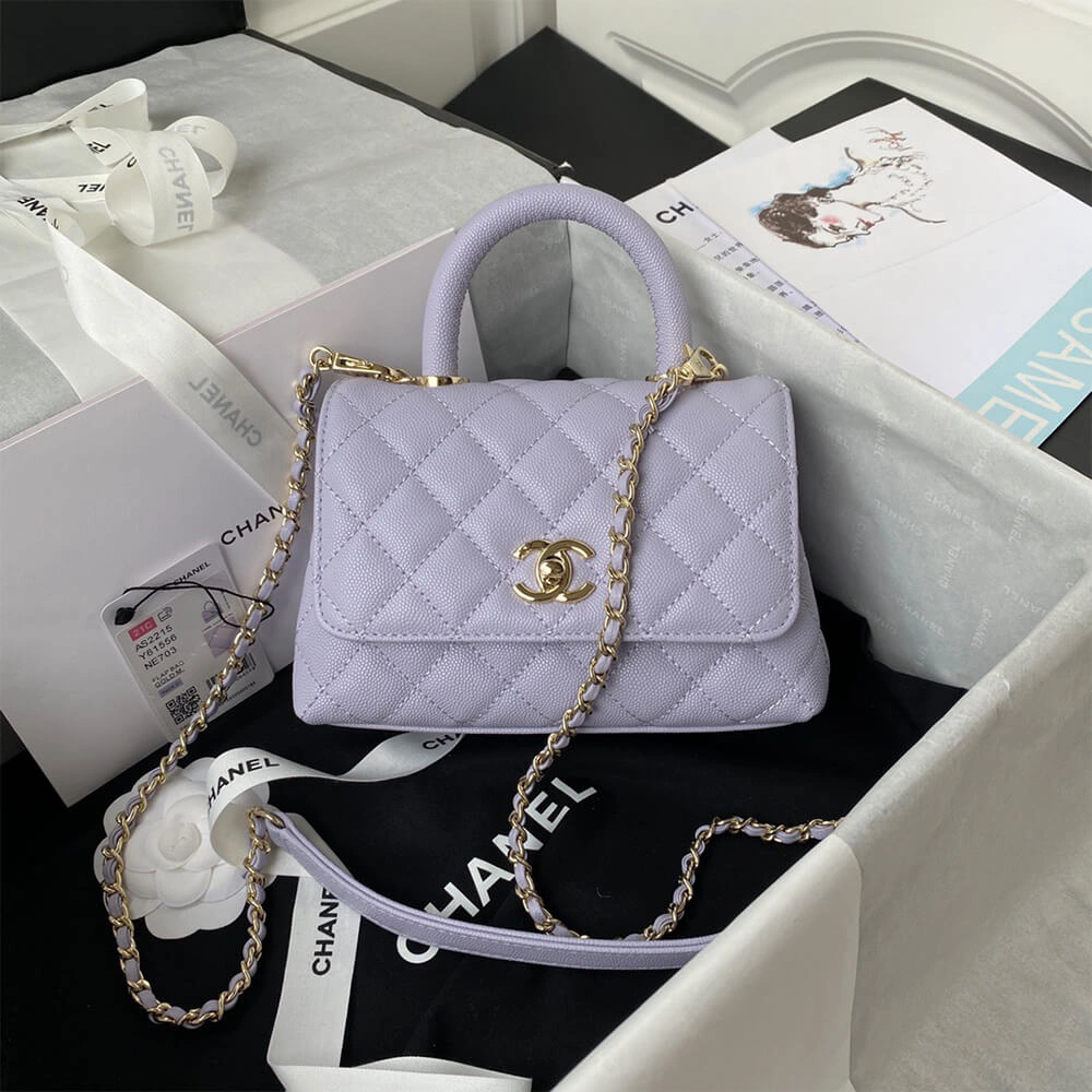 Lightweight Chanel MINI COCO Handle Bag(HIGH-END GRADE) 1372