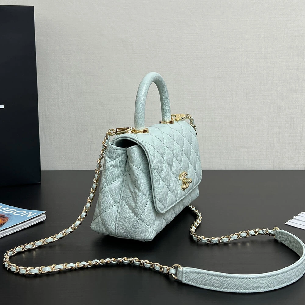 WaterResistant Chanel MINI COCO Handle Bag(HIGH-END GRADE) 1313