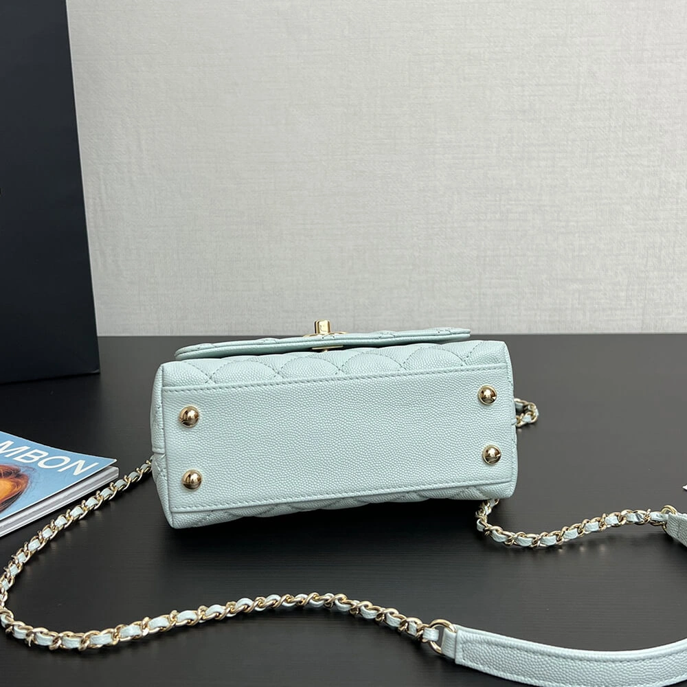 WaterResistant Chanel MINI COCO Handle Bag(HIGH-END GRADE) 1313