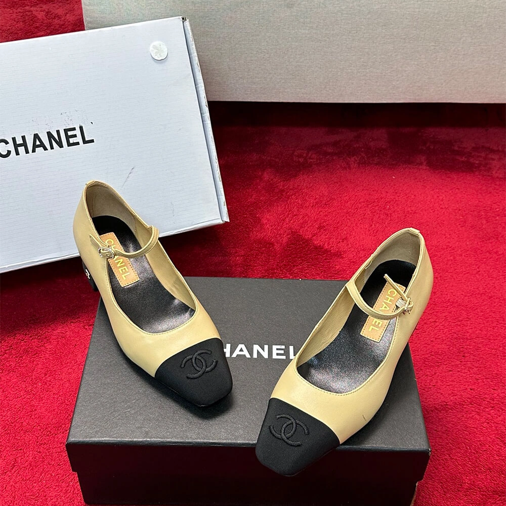 RelaxedFit Chanel Mary Janes Heel 3357
