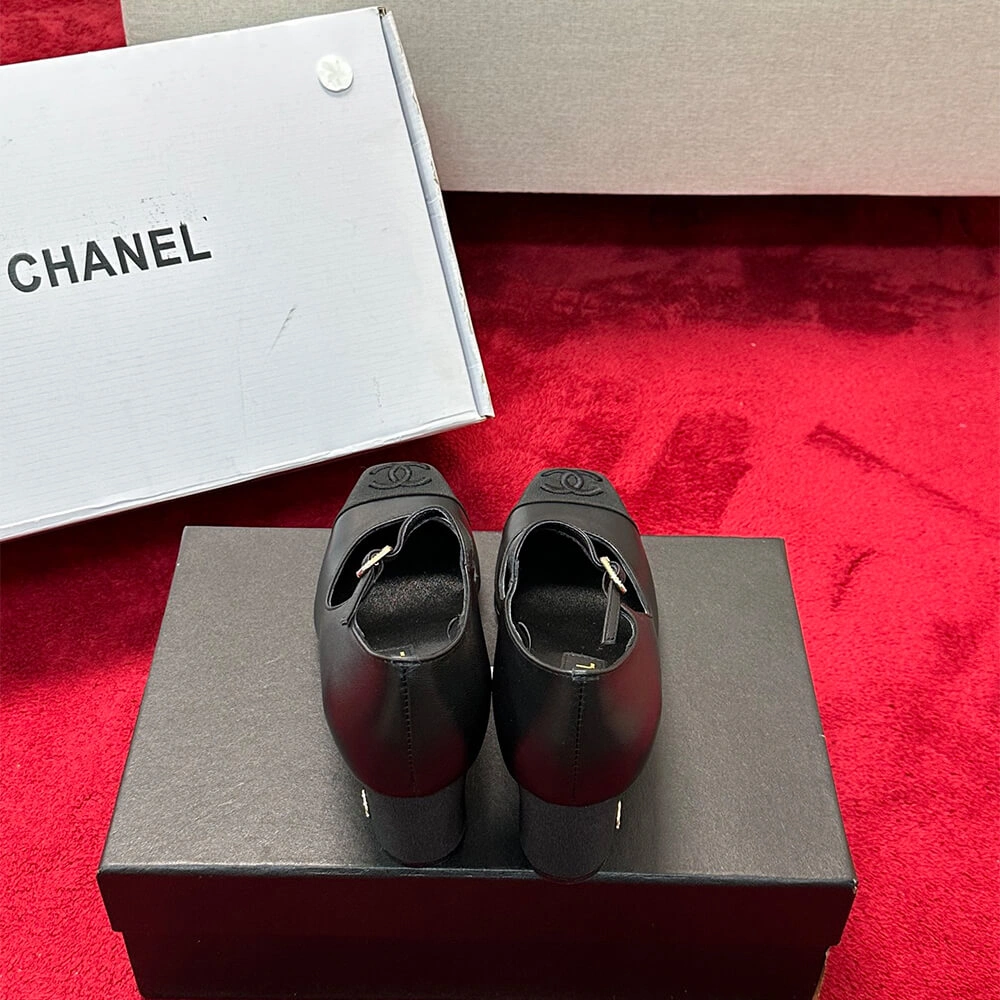Chanel Mary Janes Heel Neat 3369