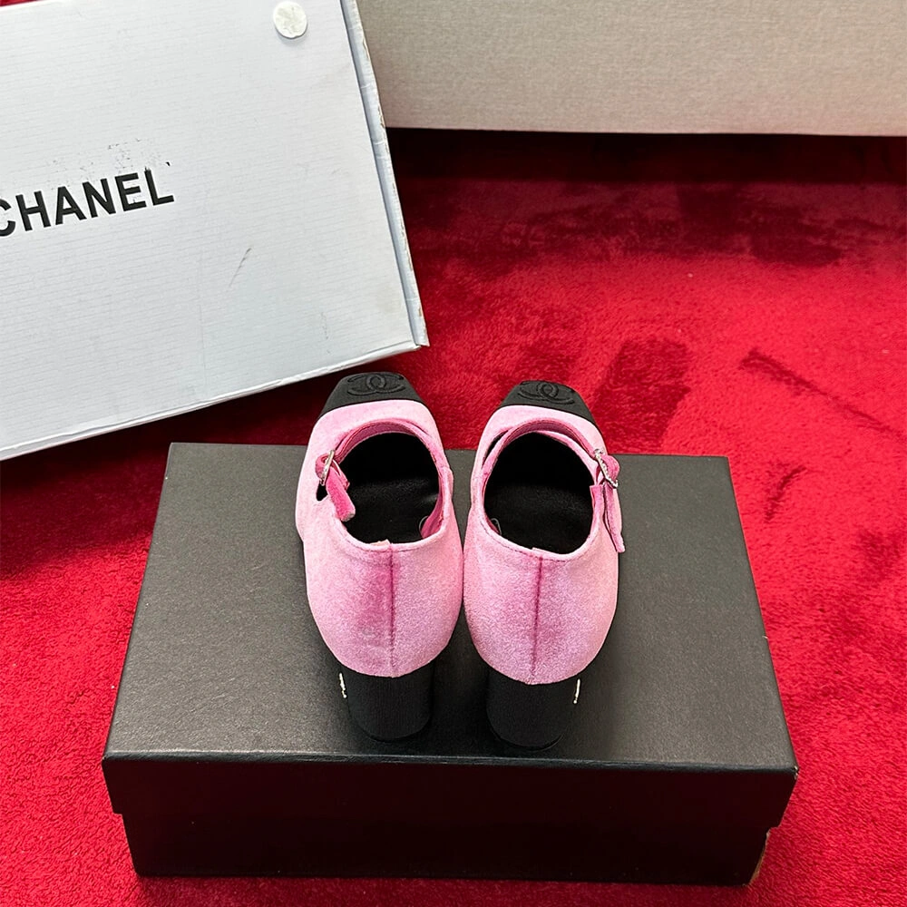 Chanel Mary Janes Heel Cozy 3368