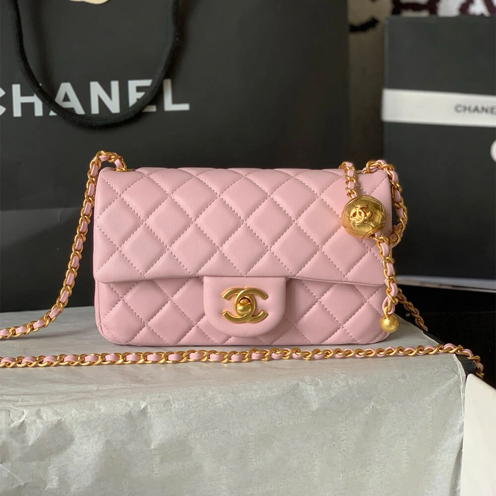 Supportive Chanel Pearl Crush Mini Rectangular Flap 1445