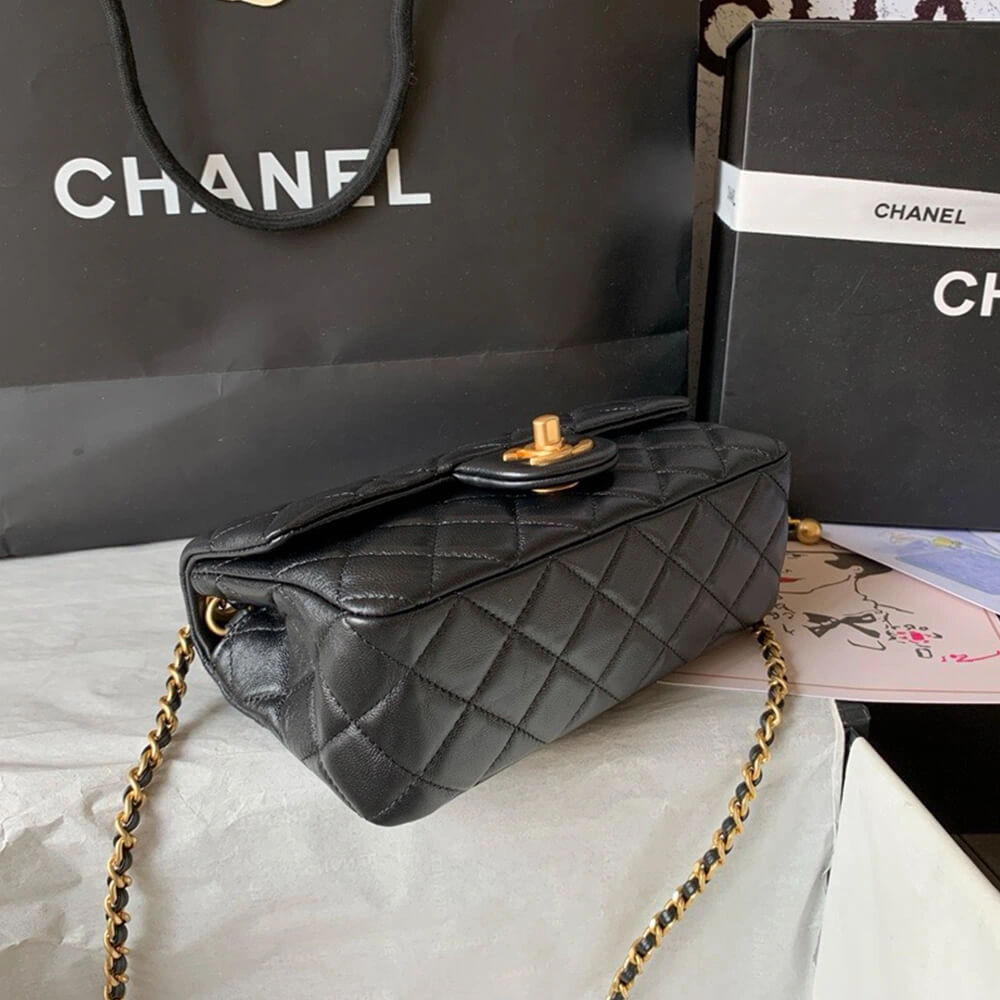 Seasonal Chanel Pearl Crush Mini Rectangular Flap 1435