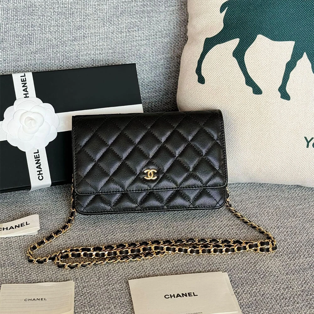 SmoothTexture Chanel classic chain wallet 1485