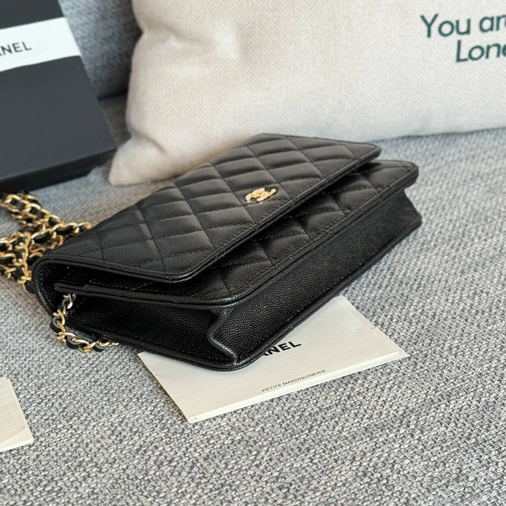 SmoothTexture Chanel classic chain wallet 1485