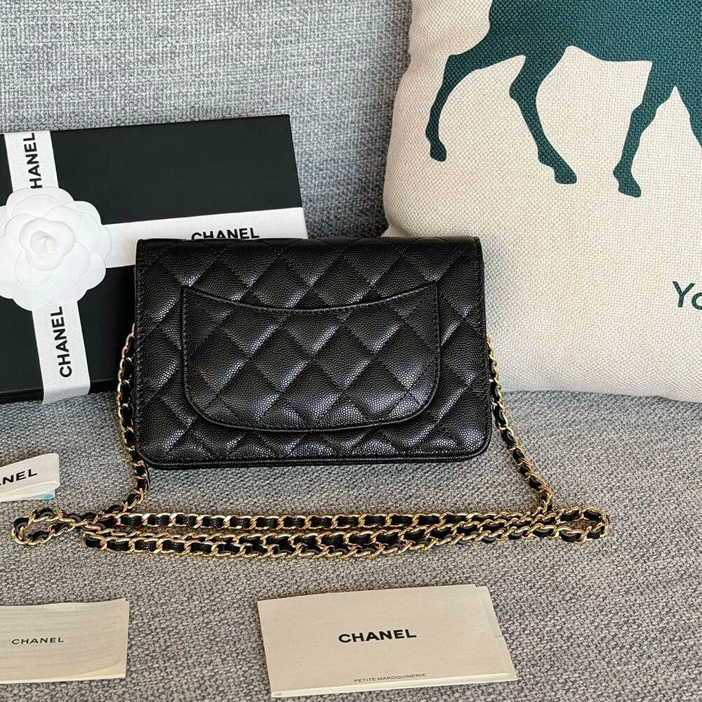 SmoothTexture Chanel classic chain wallet 1485