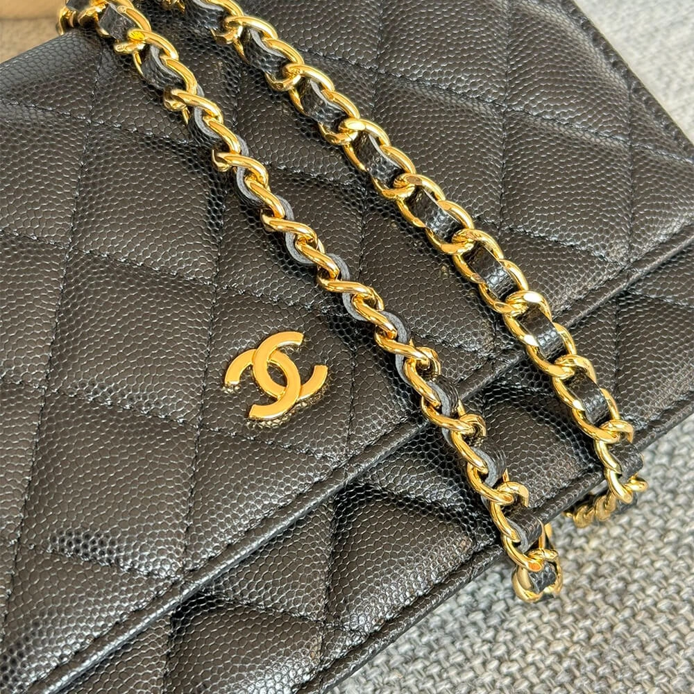 SmoothTexture Chanel classic chain wallet 1485