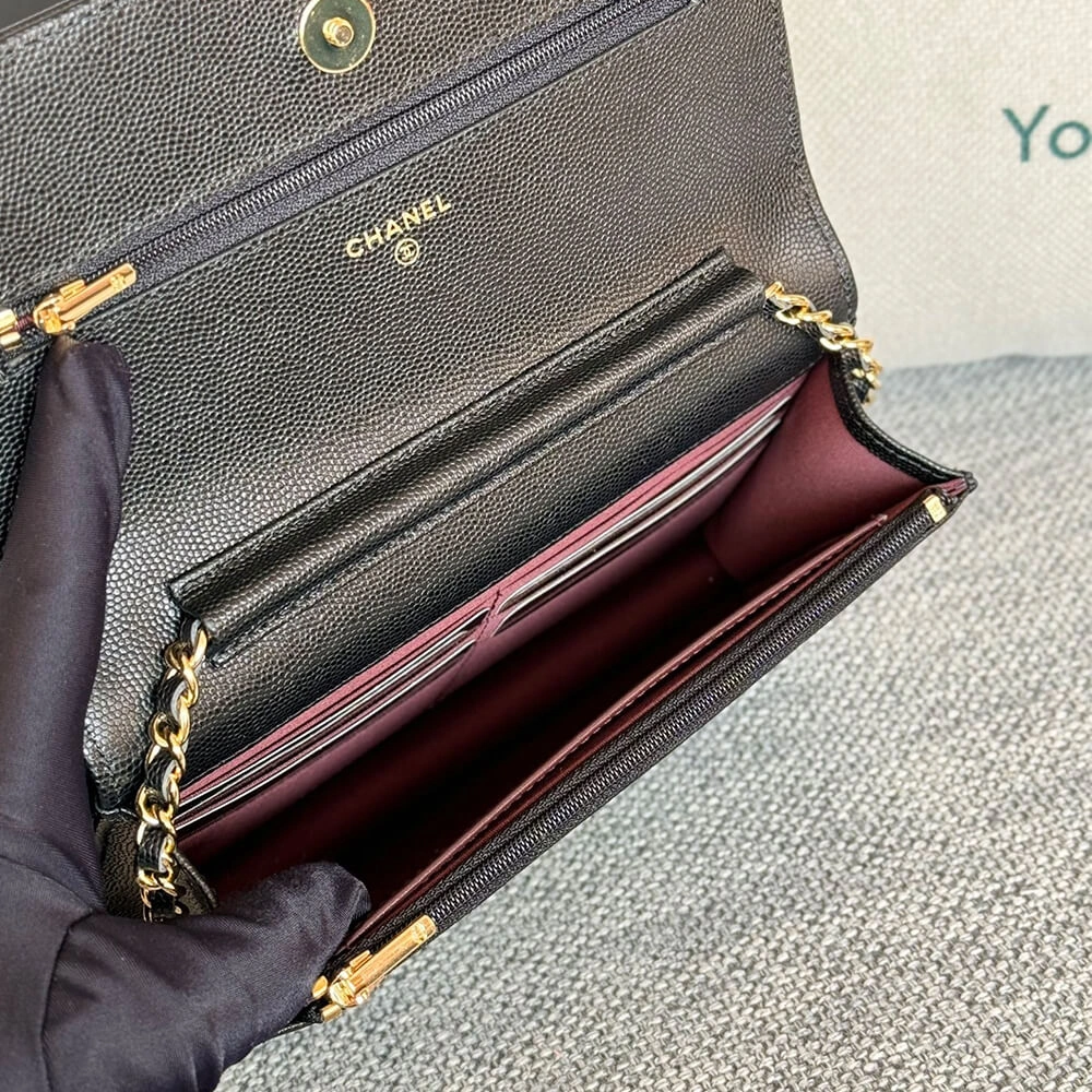 SmoothTexture Chanel classic chain wallet 1485