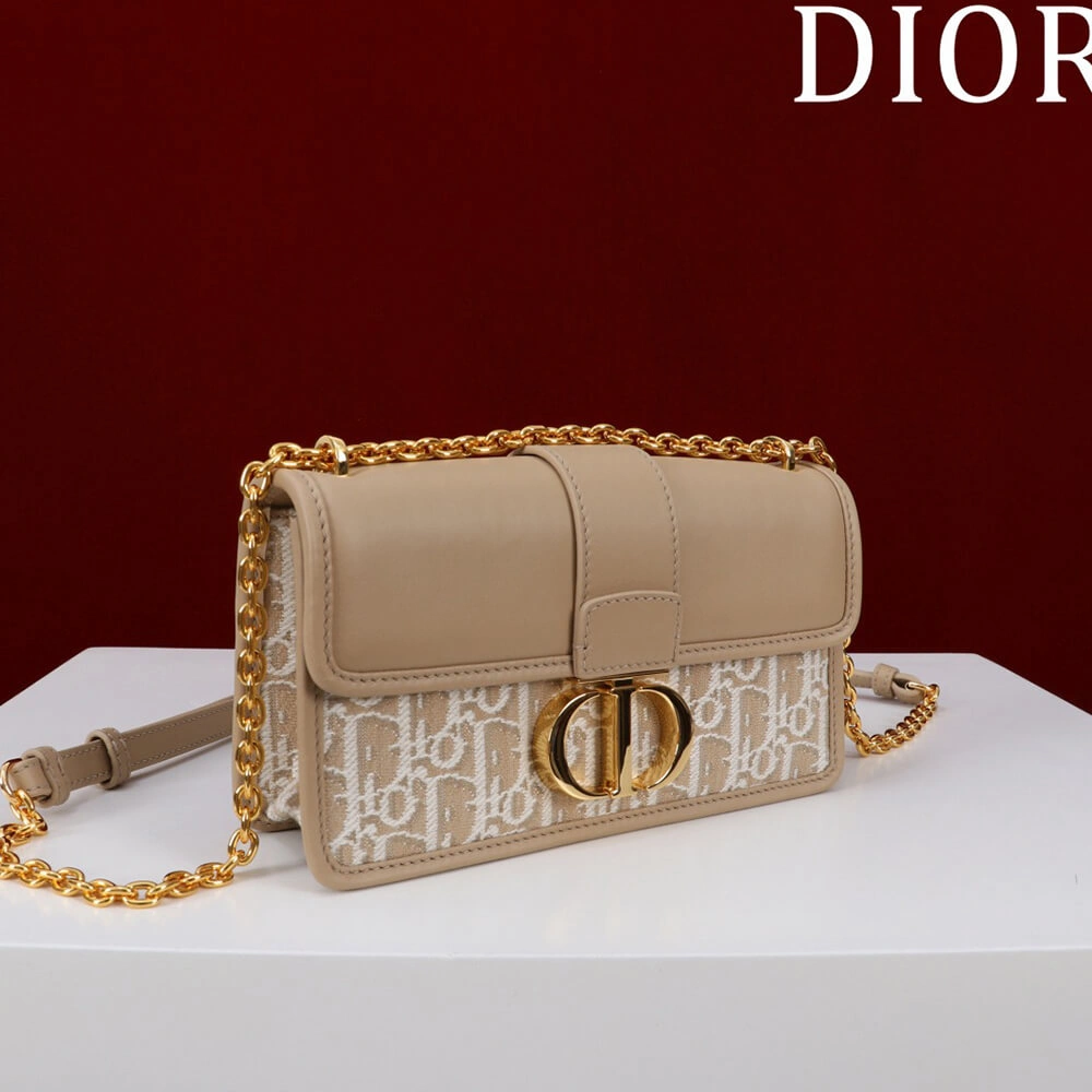 WaterResistant Dior 30 Montaigne East-West Bag with Chain(HIGH-END GRADE) 2216