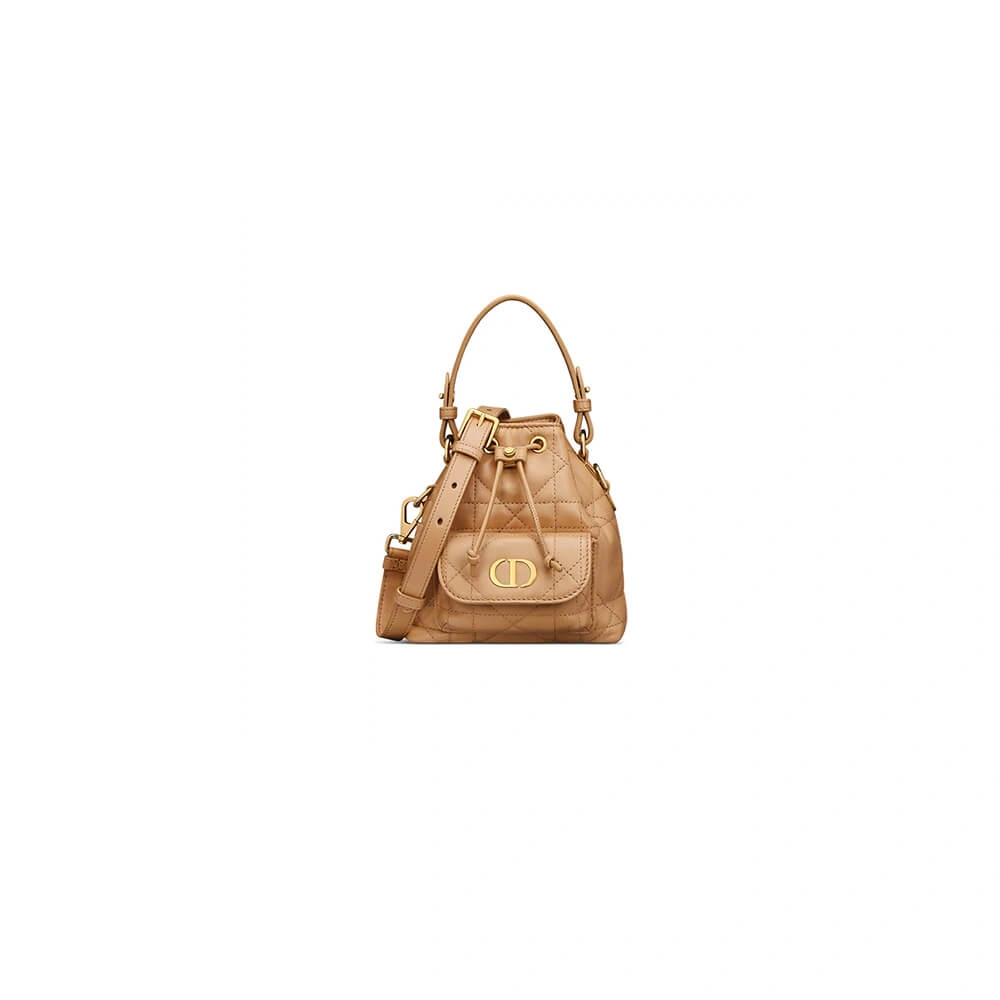 Dior Caro Nano Bucket Bag(HIGH-END GRADE) Durable 2200