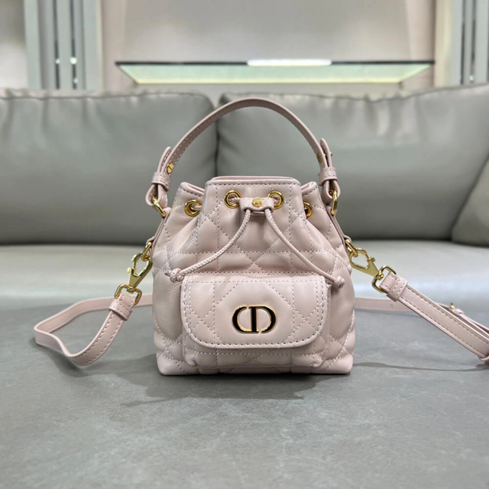 Dior Caro Nano Bucket Bag(HIGH-END GRADE) Comfortable 2222
