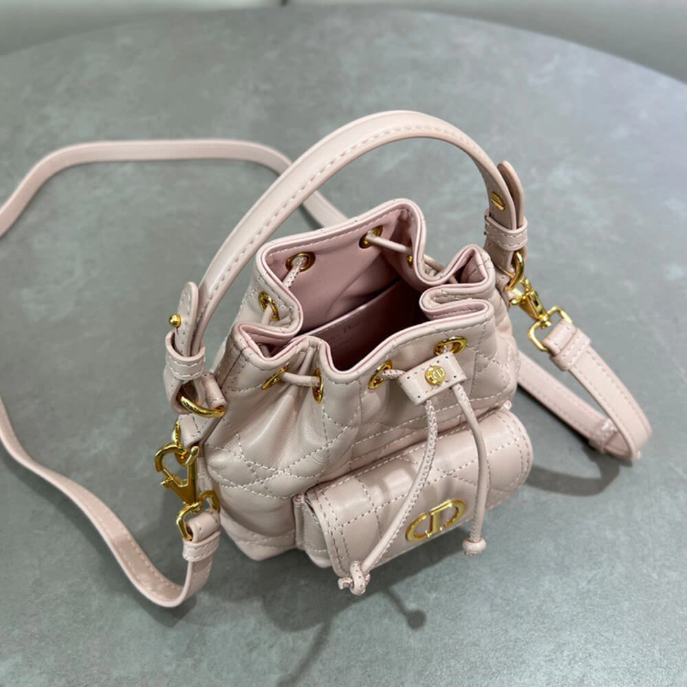 Dior Caro Nano Bucket Bag(HIGH-END GRADE) Comfortable 2222