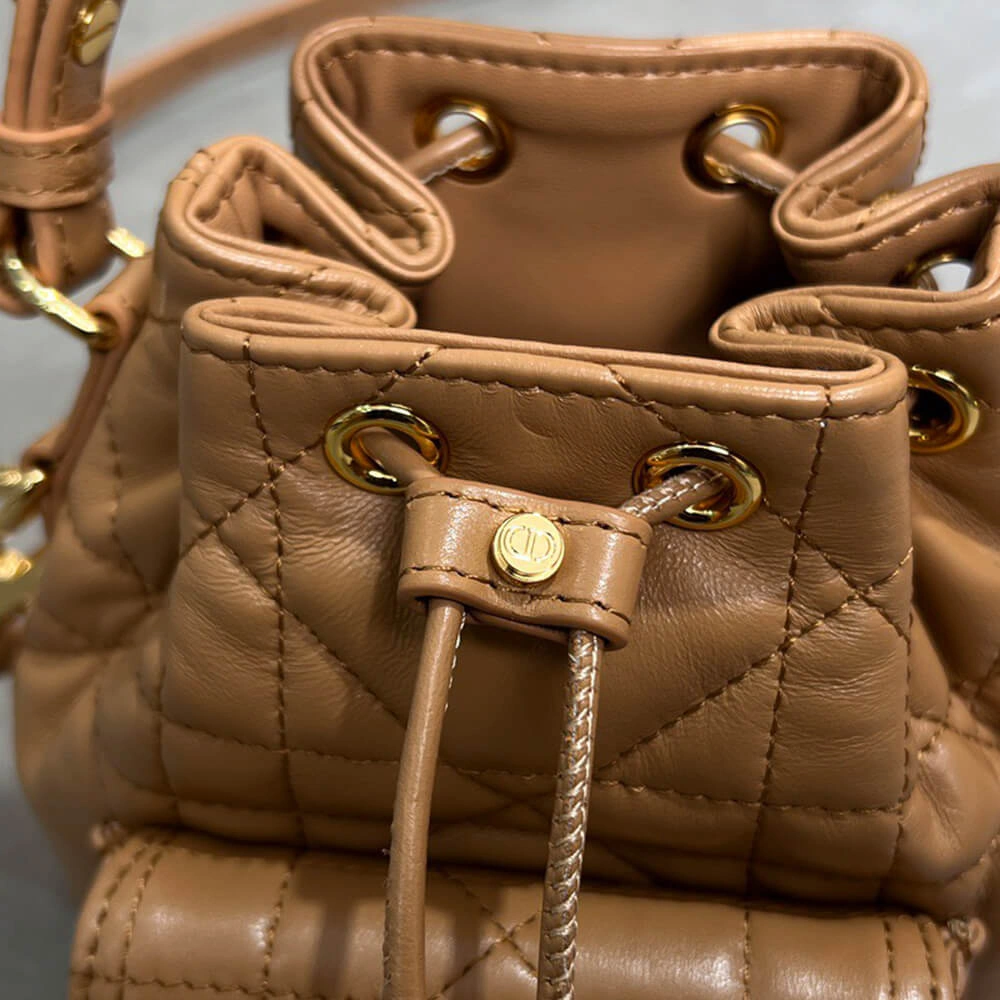 Dior Caro Nano Bucket Bag(HIGH-END GRADE) Durable 2200