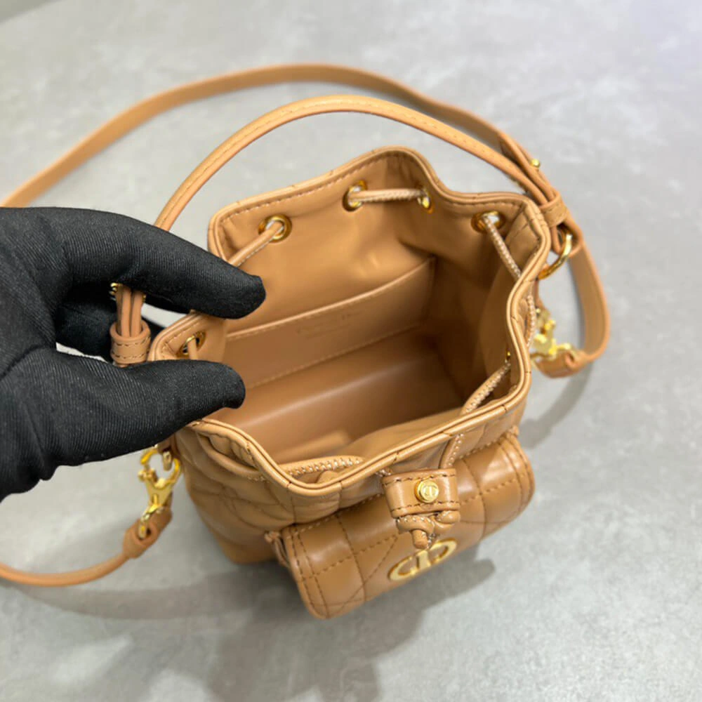 Dior Caro Nano Bucket Bag(HIGH-END GRADE) Durable 2200