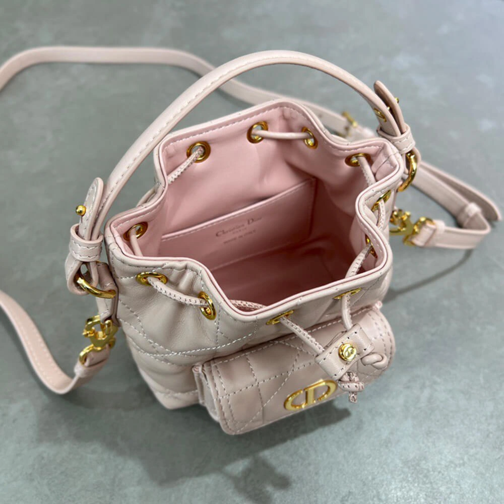 Dior Caro Nano Bucket Bag(HIGH-END GRADE) Comfortable 2222