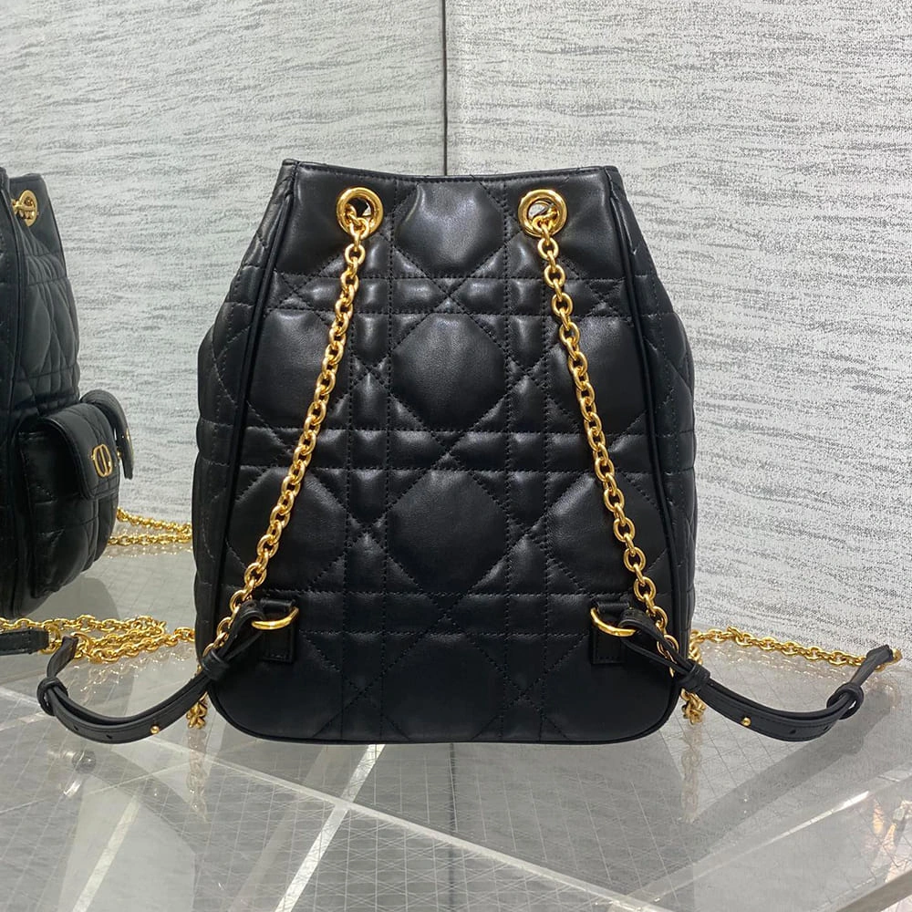 ComfortFit Dior Medium Dior Caro Multicarry Backpack with Chain(HIGH-END GRADE) 2101