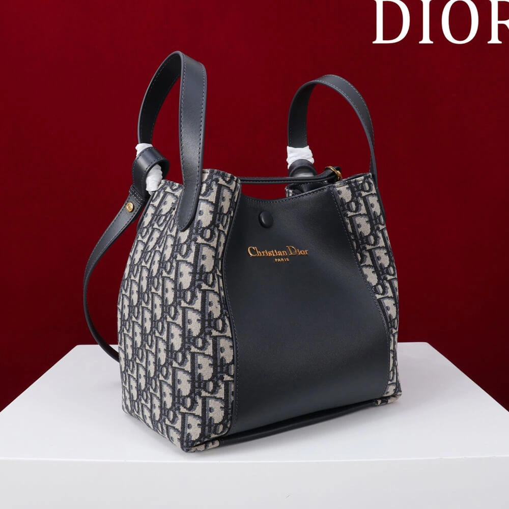 Dior Medium Signature Bucket Bag Colorful 2138