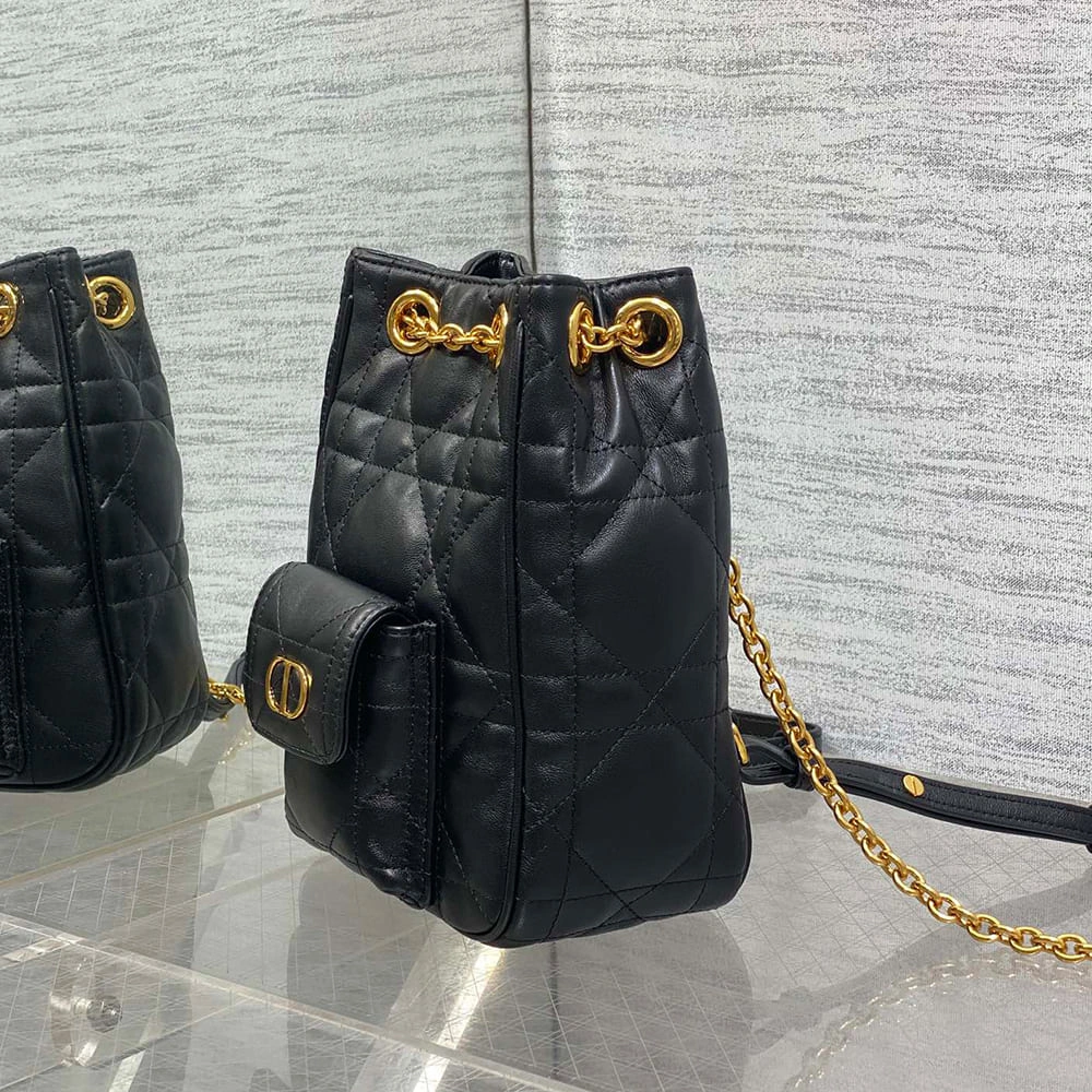Dior Small Dior Caro Multicarry Backpack with Chain(HIGH-END GRADE) Reliable 2113
