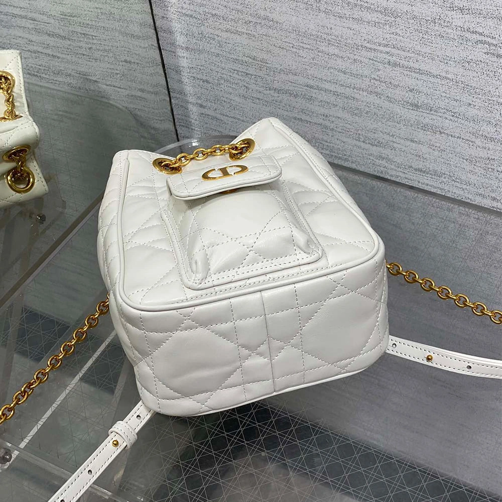 Dior Small Dior Caro Multicarry Backpack with Chain(HIGH-END GRADE) Neat 2105