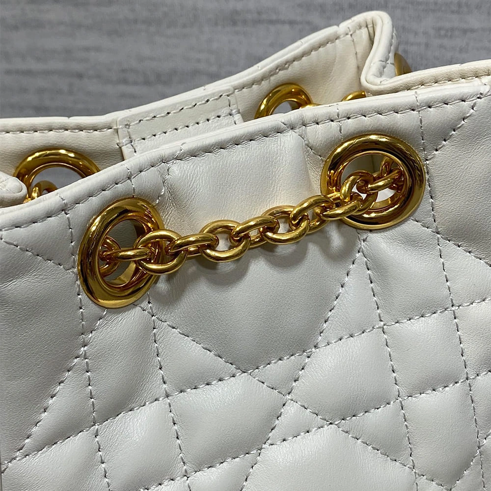 Dior Small Dior Caro Multicarry Backpack with Chain(HIGH-END GRADE) Neat 2105