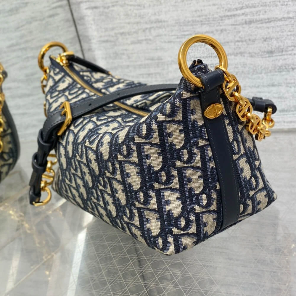 Bright Diorstar Hobo Bag with Chain 2180
