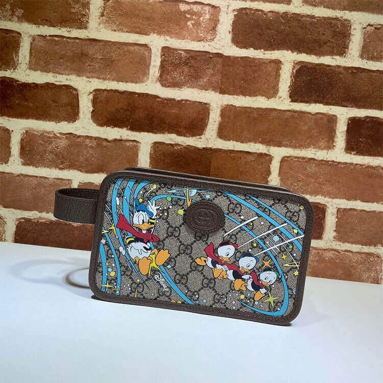 Sustainable Disney x Gucci Donald Duck Cosmetic Case 1230