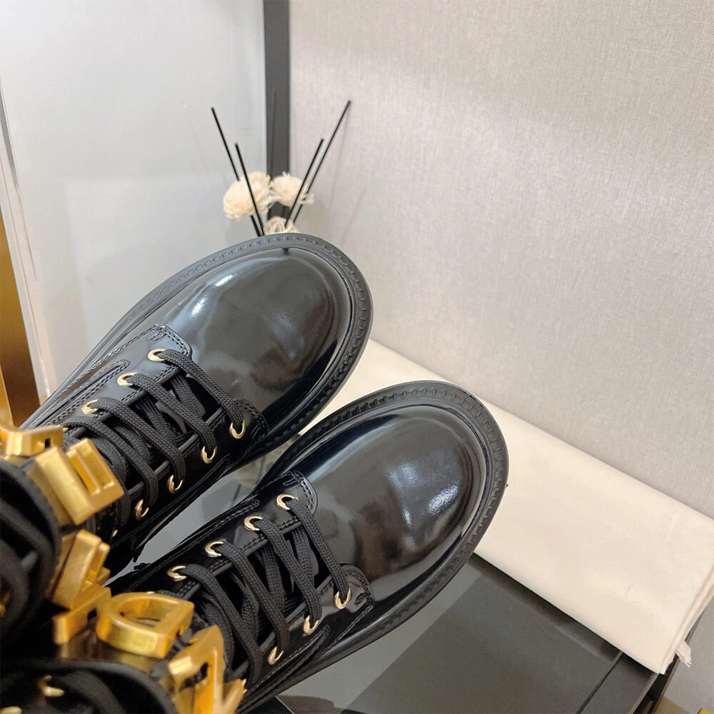 FENDI Fendigraphy logo-plaque leather boots Sporty 3411