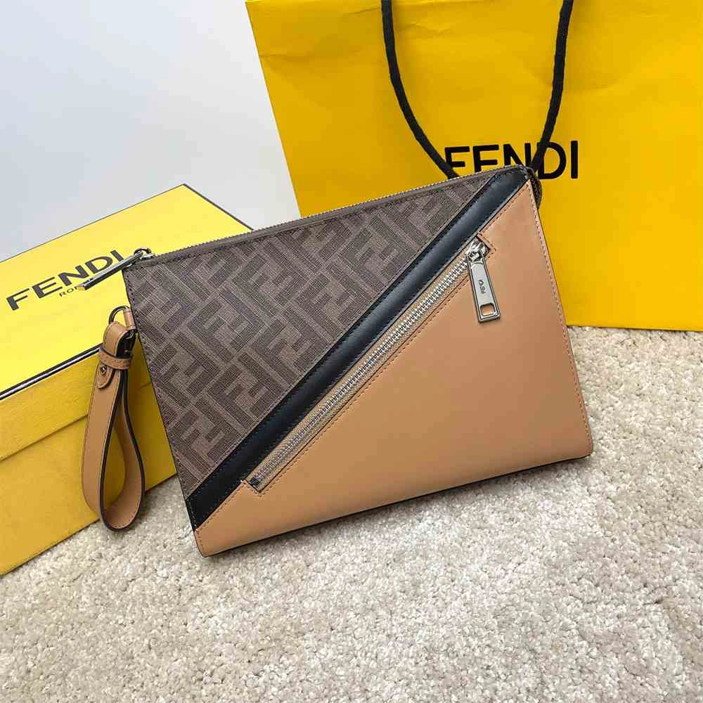 Fendi Diagonal Flat Pouch Affordable 3122