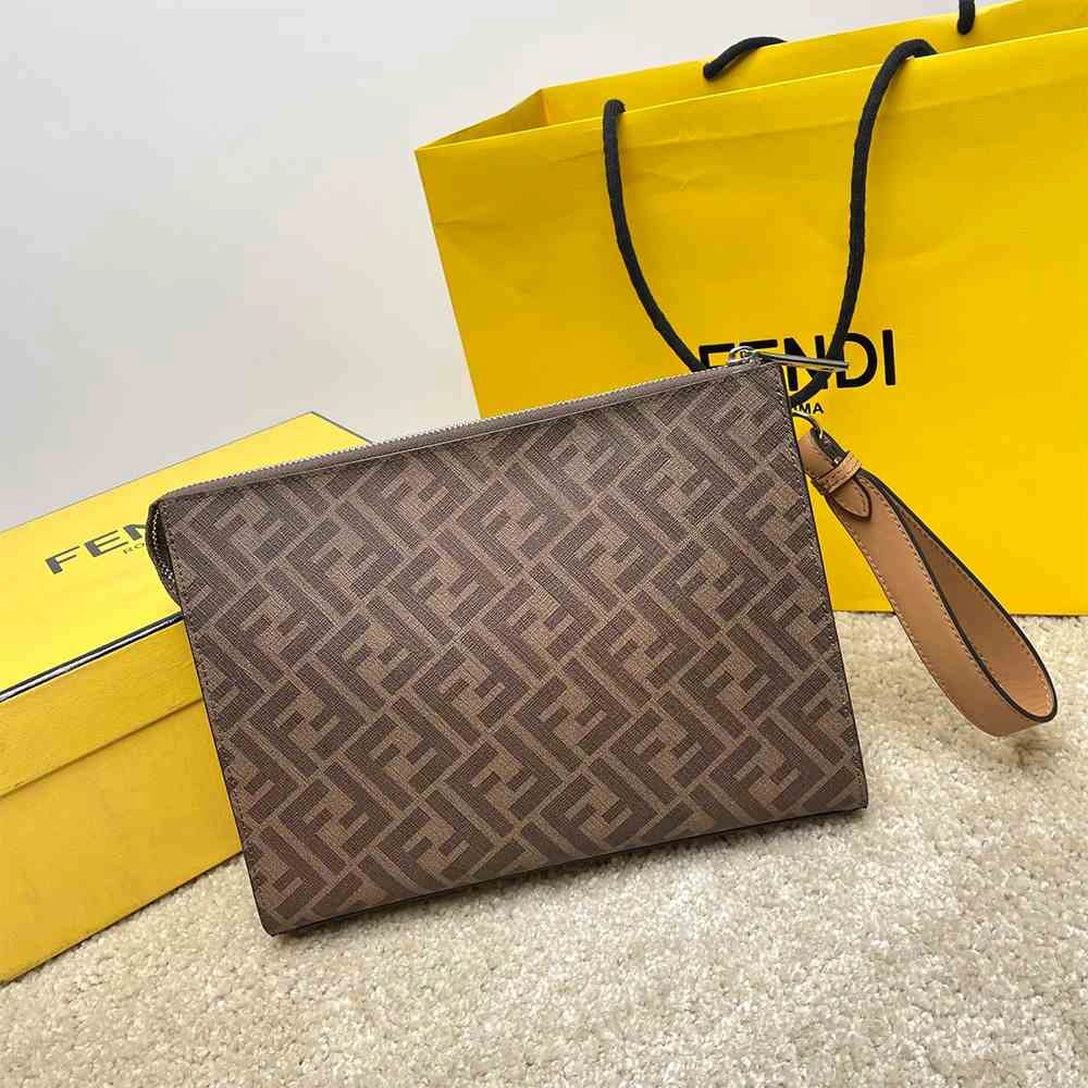 Fendi Diagonal Flat Pouch Affordable 3122
