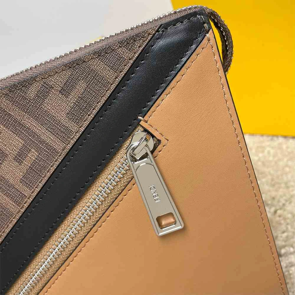 Fendi Diagonal Flat Pouch Affordable 3122