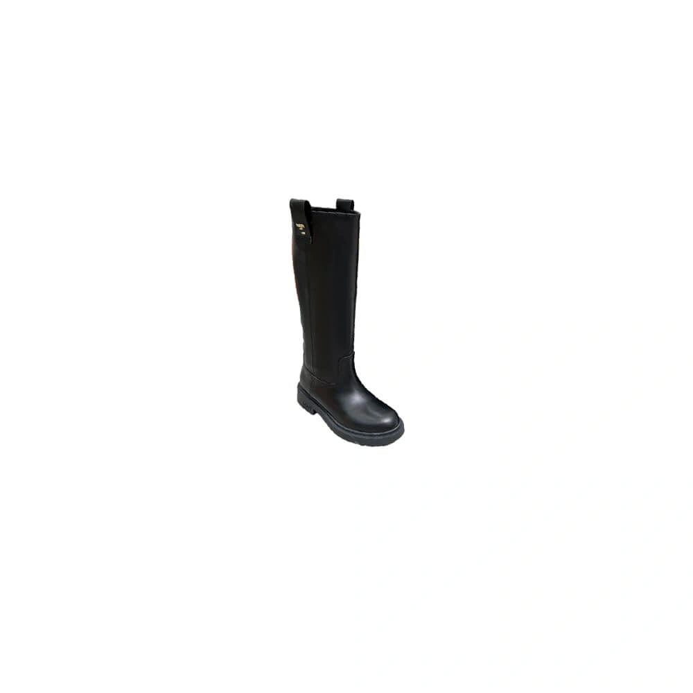 Premium Fendi Filo Black Leather Boots 3407