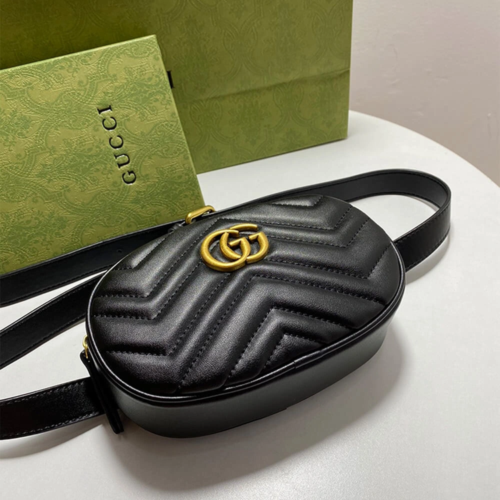 GG Marmont Quilted Leather Belt Bag Modern 1195