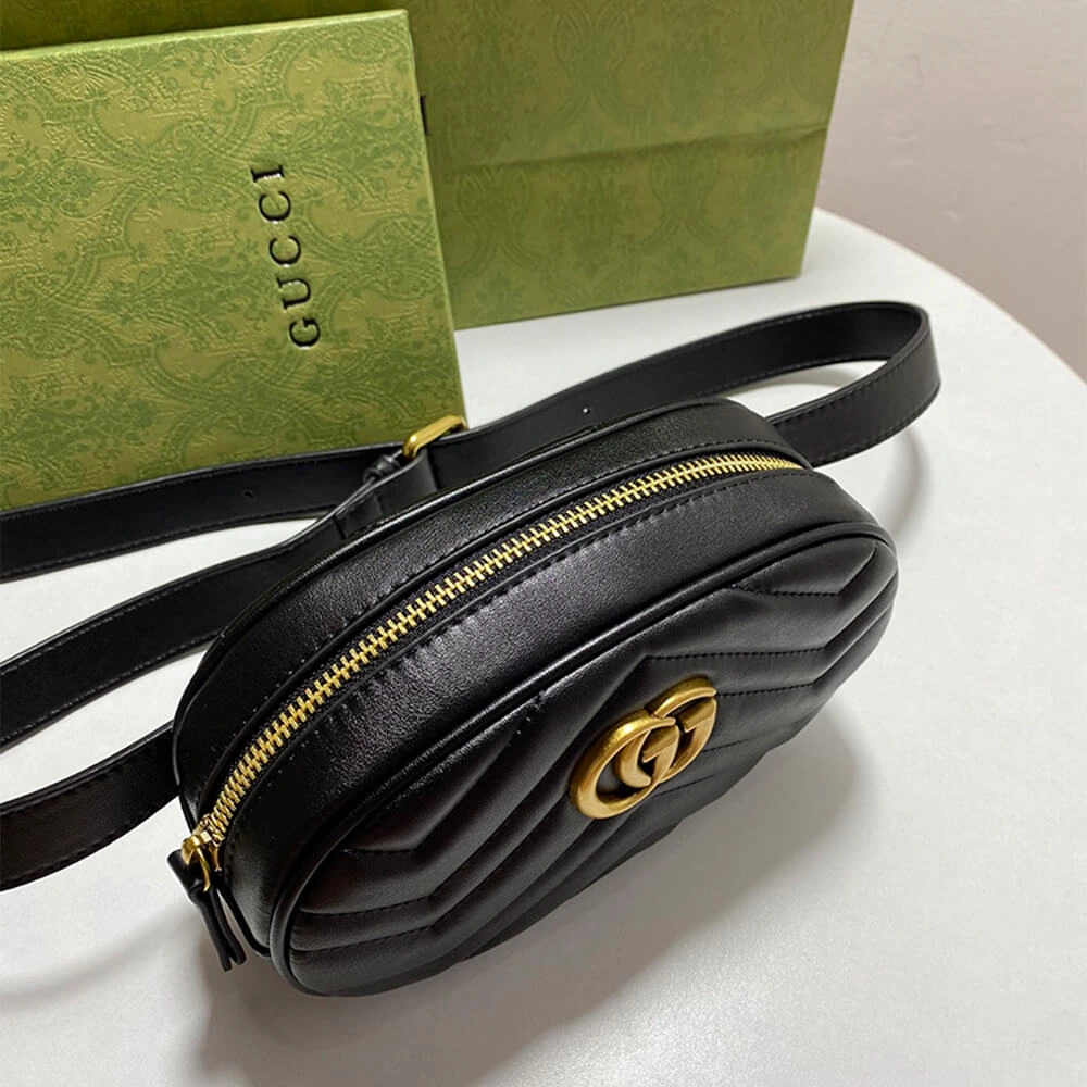 GG Marmont Quilted Leather Belt Bag Modern 1195