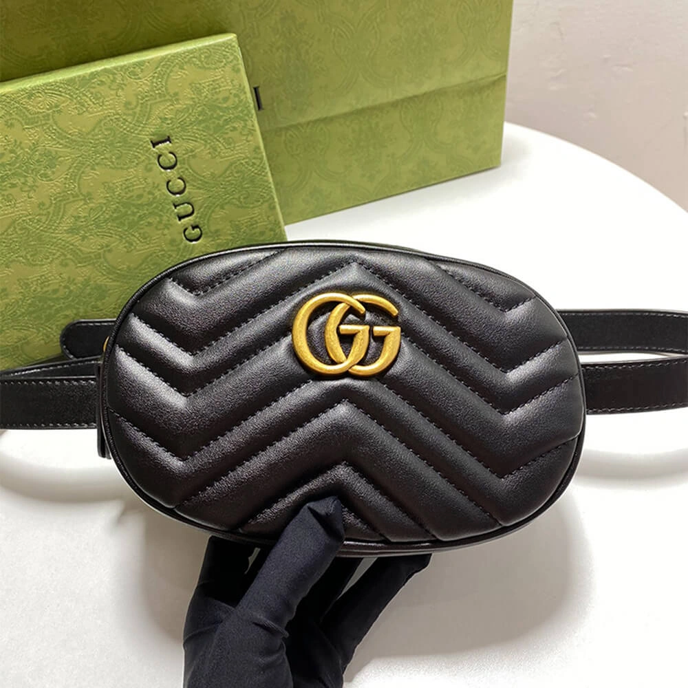 GG Marmont Quilted Leather Belt Bag Modern 1195