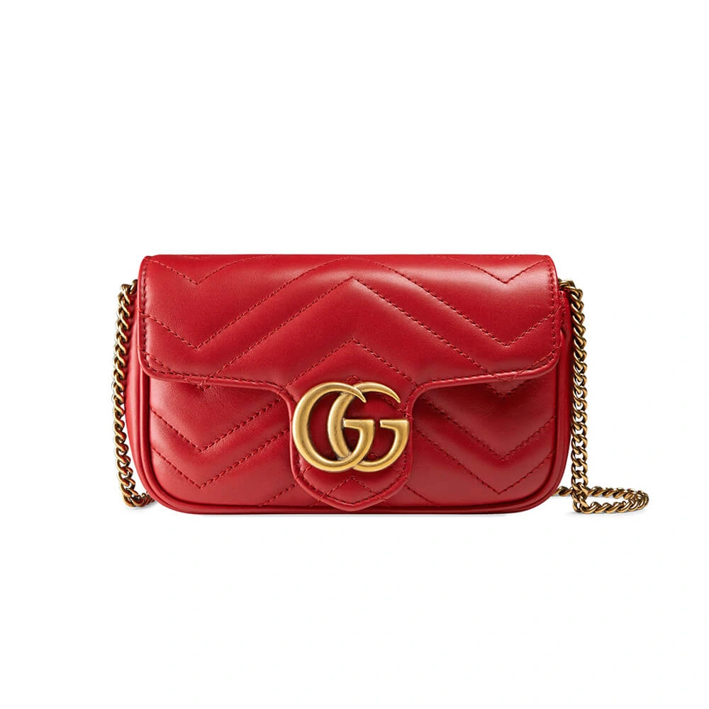 Original GG Marmont matelasse leather super mini bag 1191