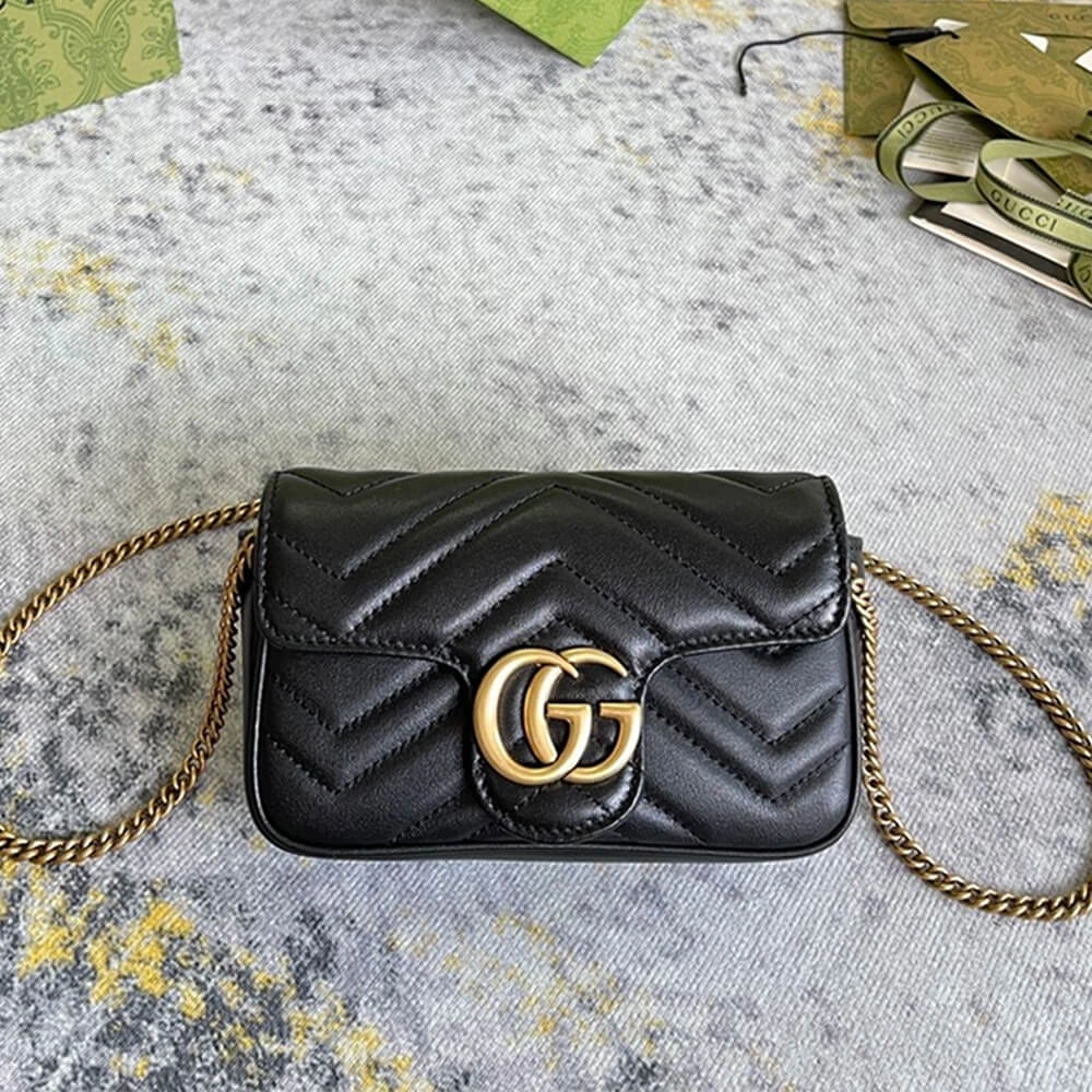 GG Marmont matelasse leather super mini bag Comfortable 1244