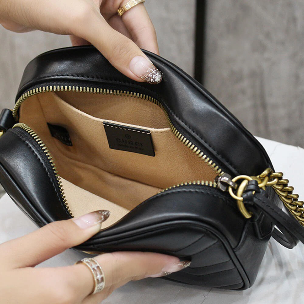 OdorResistant GG Marmont matelasse mini bag 1220