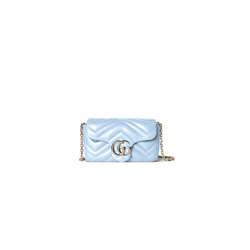 Breathable GG Marmont mini shoulder bag 1012