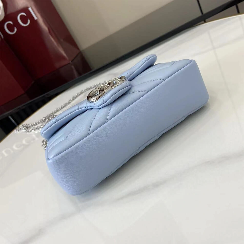 Breathable GG Marmont mini shoulder bag 1012