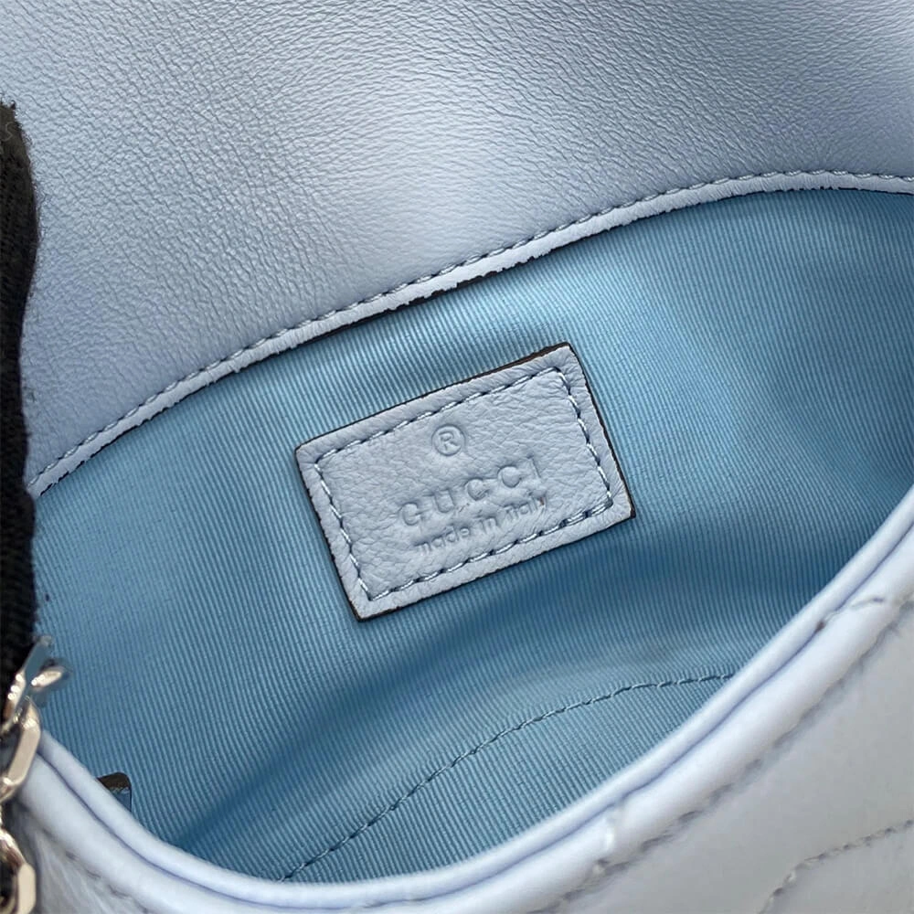 Breathable GG Marmont mini shoulder bag 1012