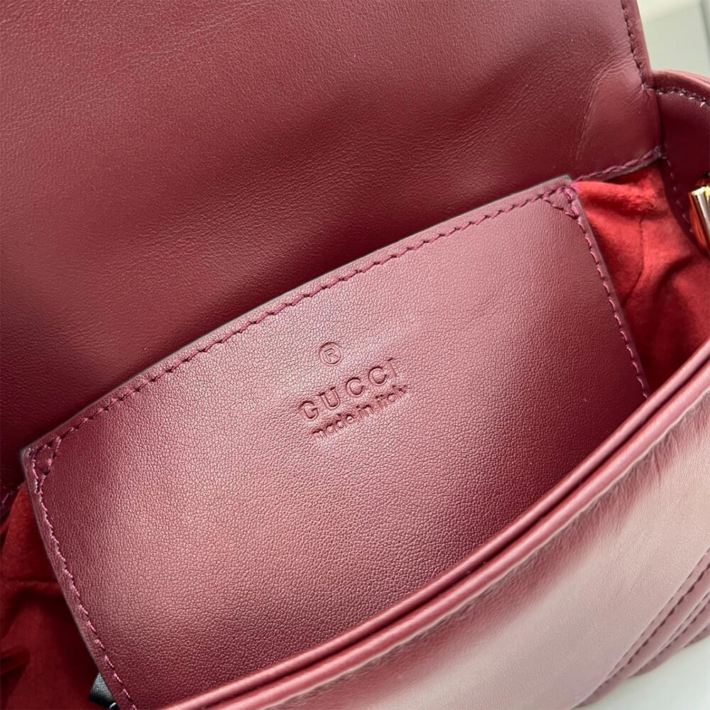 Stylish GG Marmont mini top handle bag 977