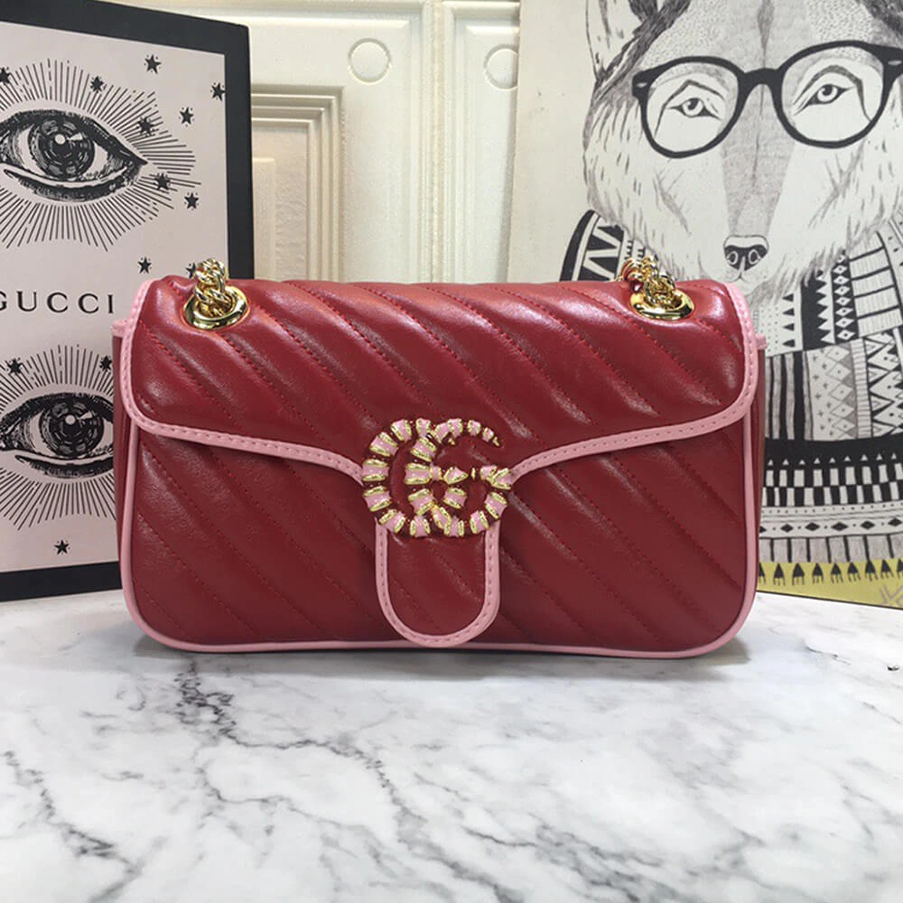 Youthful GG Marmont small matelasse shoulder bag 1152