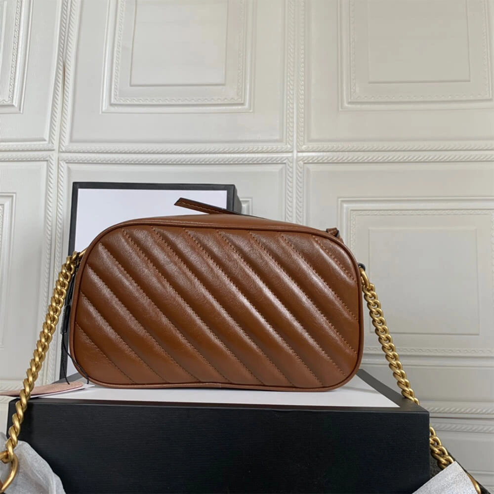 Attractive GG Marmont small matelasse shoulder bag 1133