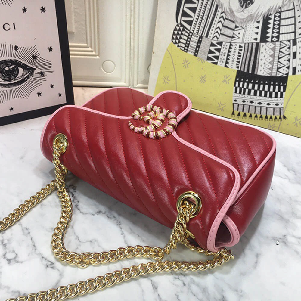 Youthful GG Marmont small matelasse shoulder bag 1152