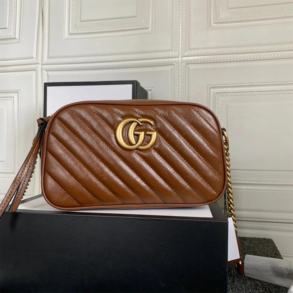 Attractive GG Marmont small matelasse shoulder bag 1133