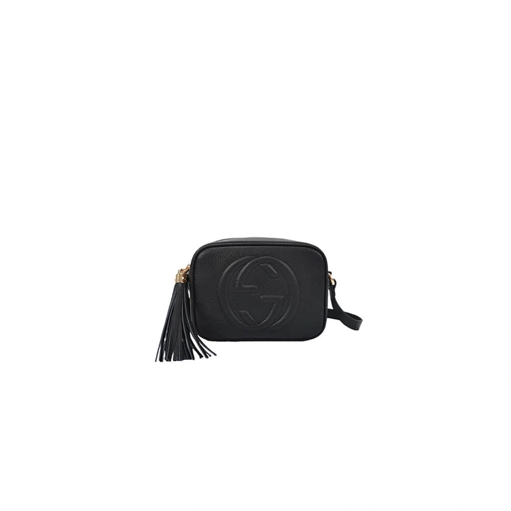 Unique GG Pebbled Calfskin Small Soho Disco Bag 1021