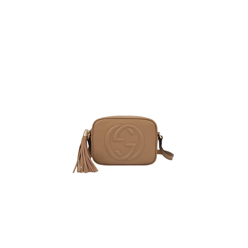 EyeCatching GG Pebbled Calfskin Small Soho Disco Bag 1038