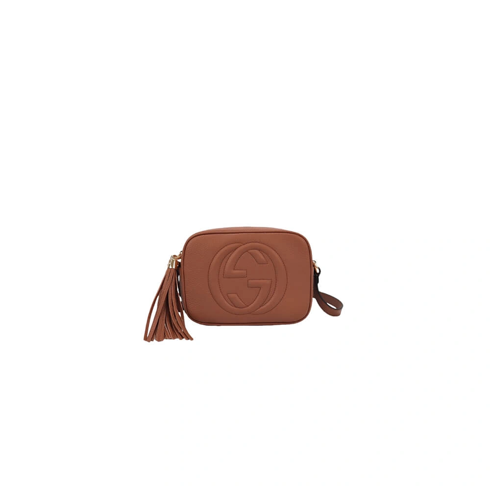 ComfortFit GG Pebbled Calfskin Small Soho Disco Bag 1044