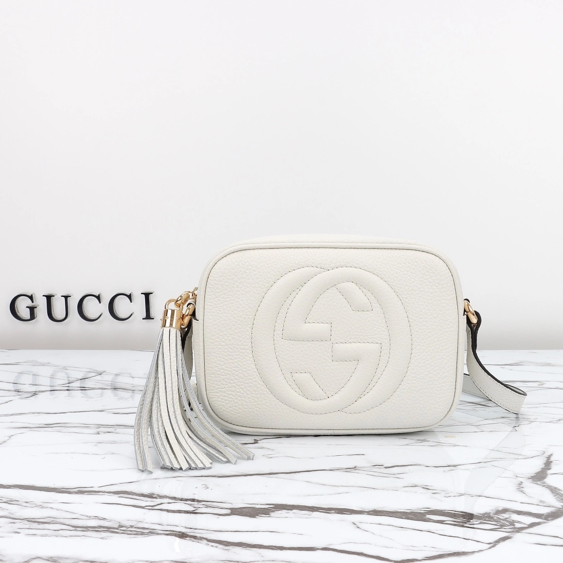 GG Pebbled Calfskin Small Soho Disco Bag ZipUp 1023